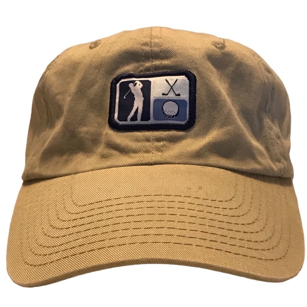 Signatures Golfing Art Adjustable Tan Golf Cap